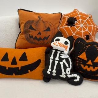 Halloween Orange  Pillow 